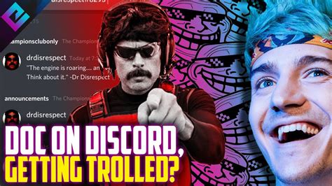 Dr Disrespect On Discord Ninja Doc Troll Shrouds Huge Announcement Youtube