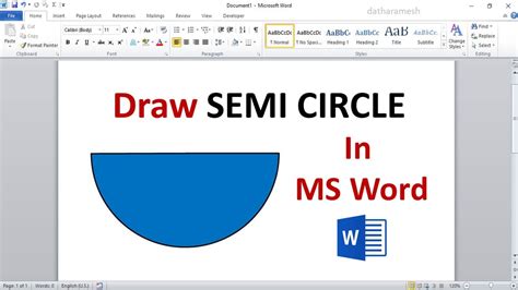 How To Draw A Circle In Word