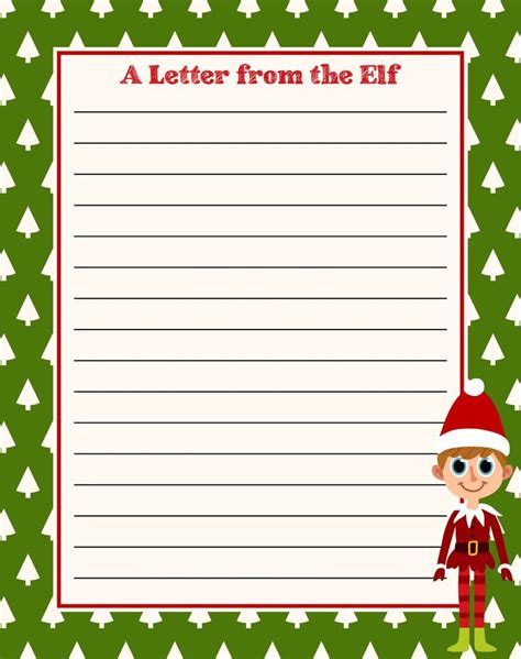 Free Printable Elf Writing Paper Download Free Printable Elf Writing