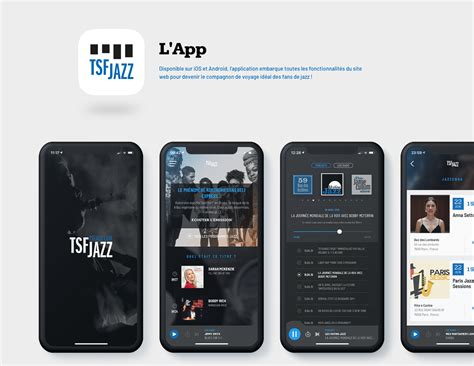 TSF JAZZ Radio | Web & App on Behance