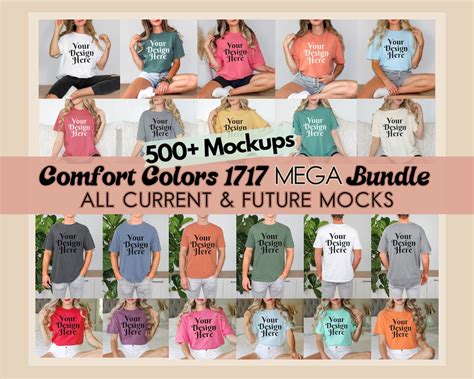 Comfort Colors Mockup Bundle All Access Pass MEGA BUNDLE Comfort