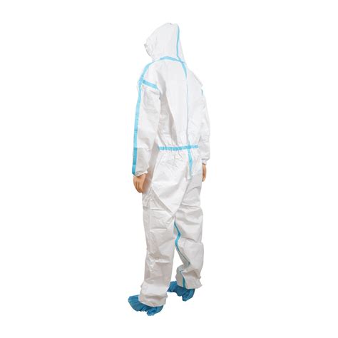 White Disposable Medicalcoveralls Protective Surgicaloveralls