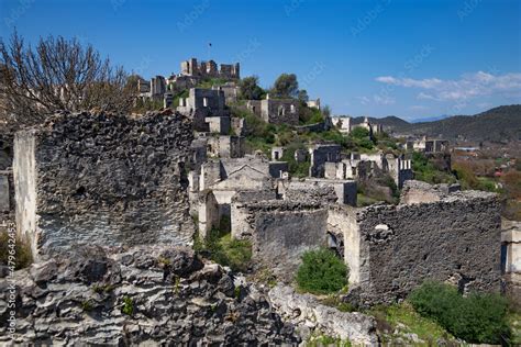 The Abandoned Greek Village Of Kayakoy Also Known As Karmilissos Or