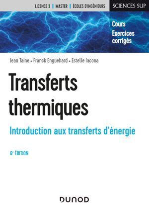 E Book Introduction Aux Transferts D Nergie Cours Exercices