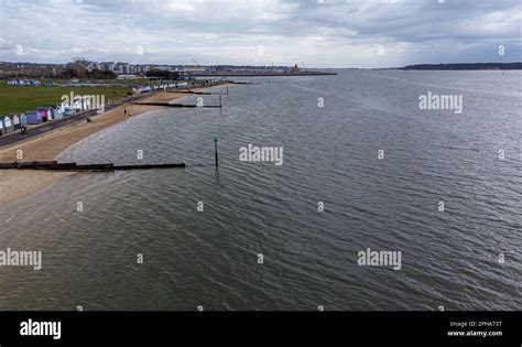 The Poole Harbour Area As Seen From From Hamworthy Park Beach Dorset