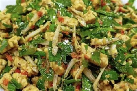 Resep Menu Makanan Tumis Daun Melinjo Dengan Ikan Teri Dan Tempe Ini