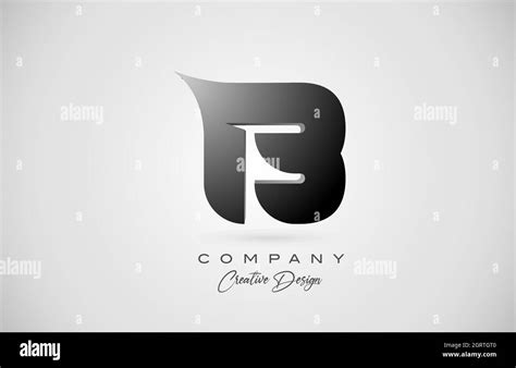 Alphabet Letter B Icon Logo In Black Gradient Creative Design For