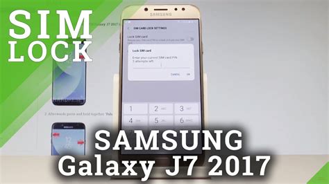 How To Set Up Sim Lock In Samsung Galaxy J7 2017 Pin Settings