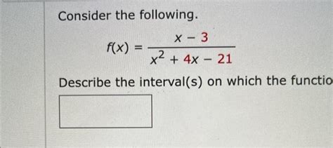 Solved Consider The Following F X 8−9x−x2 Describe The