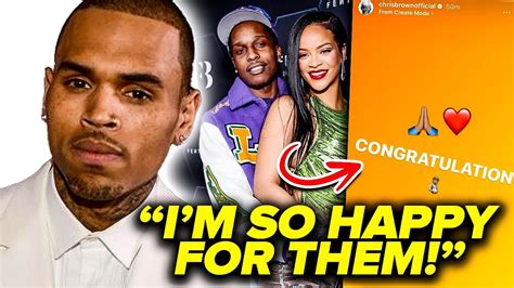 Chris Brown Congratulates Rihanna And Aap Rocky Youtube