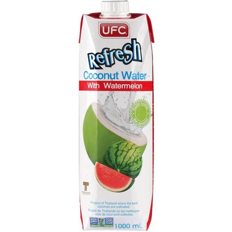 Ufc Refresh Natural Coconut Water Watermelon L Pack At