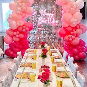 Pink Balloons Arch Kit Adoinby Pcs Pastel Pink Hot Pink Balloon Garland Kit Inch