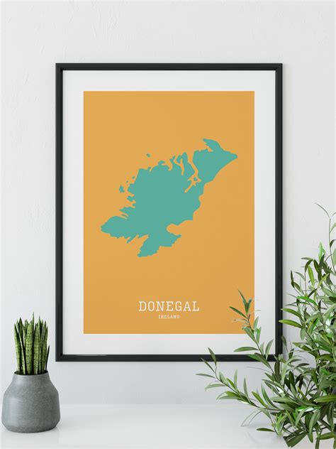 Donegal Map Print // Map of Donegal Print // Donegal Art Print - Etsy