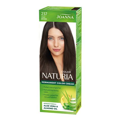 Joanna Naturia Color Hair Dye With Milk Proteins 237 Cool Brown 100ml Hair Coloring Dyes