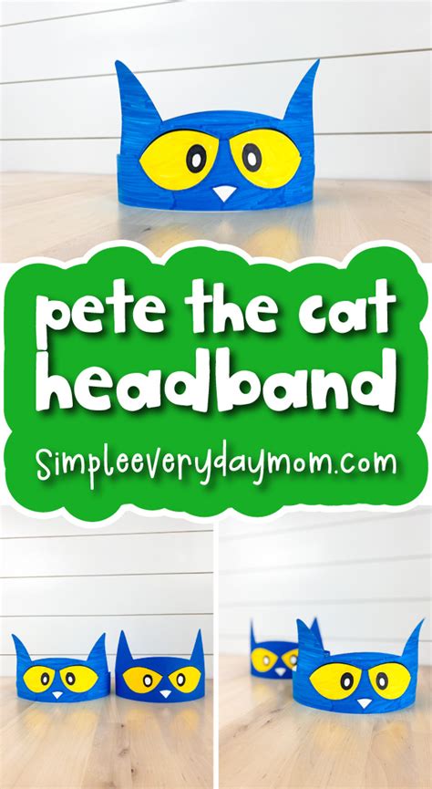 Pete The Cat Headband Craft [Free Template]