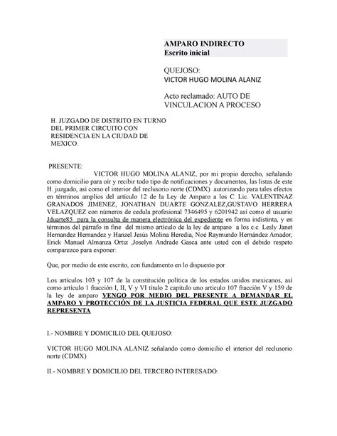 Amparo Indirecto Contra Orden De Aprehension Nezahualcoyotl Amparo