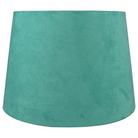 Urbanest French Drum Suede Lamp Shade 10x12x85 Turquoise Walmart