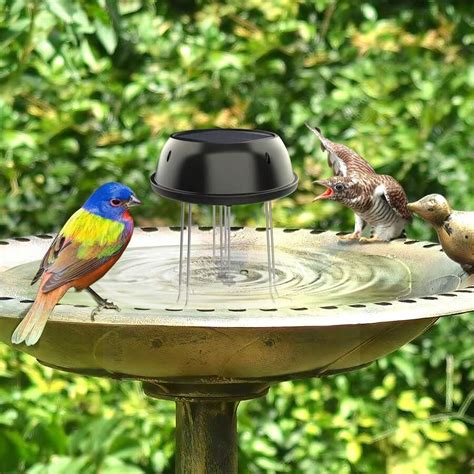 Solar Water Wiggler Solar Powered Bird Bath Water Agitator Without