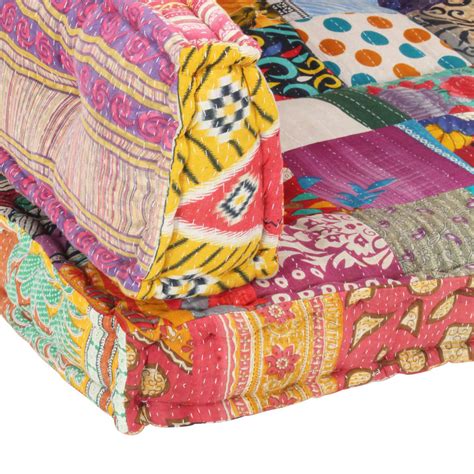 Tmishion Coussin De Canap Palette Multicolore Tissu Patchwork