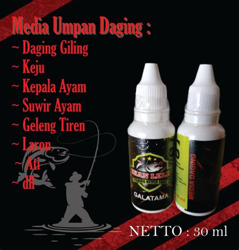 Fishing Steady 100 ESSEN IKAN LELE MEDIA DAGING 30 Ml MEDIA DAGING