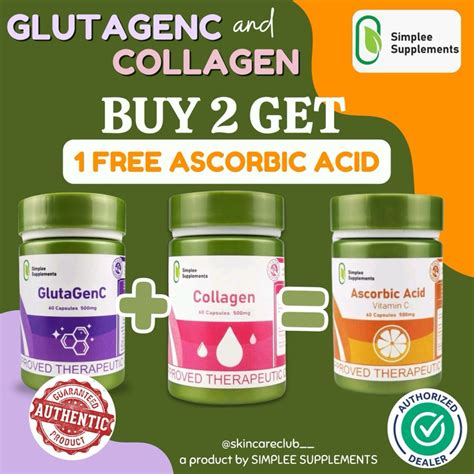 BUY SIMPLEE COLLAGEN GLUTAGENC GET 1 FREE ASCORBIC ACID CAPSULE