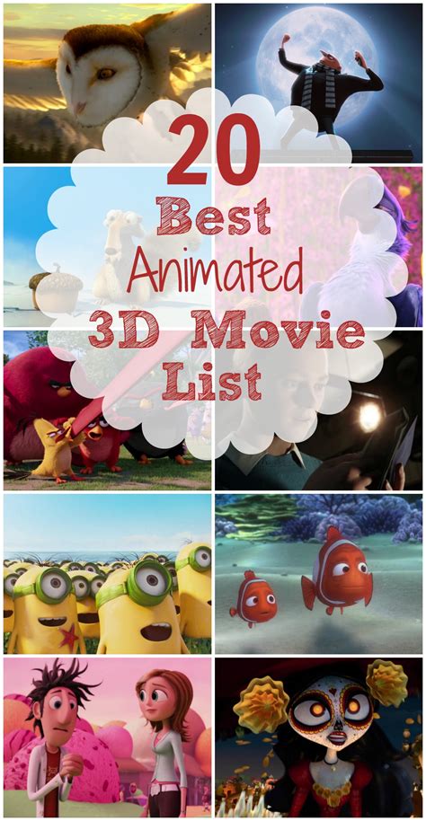20 Best Animated 3D Movie List - TGIF - This Grandma is Fun