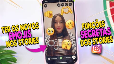 TRUQUES SECRETOS NOS STORIES EMOJIS IOS 16 CAIXA DE PERGUNTAS