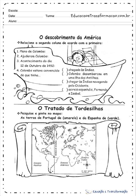 Atividades Sobre Os Primeiros Habitantes Educa O E Transforma O