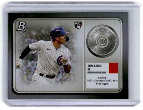 2022 Bowman Platinum Minted In Merit Seiya Suzuki Chicago Cubs MM 19