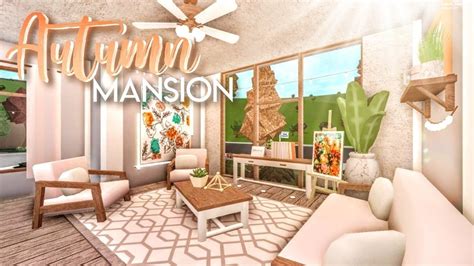 Bloxburg Autumnal Blush Mansion House Build Youtube