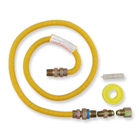 Everbilt 1 2 In Od X 60 In L Gas Dryer Connector Kit Rated Up To 53 200 Btus 1004061233 For Sale