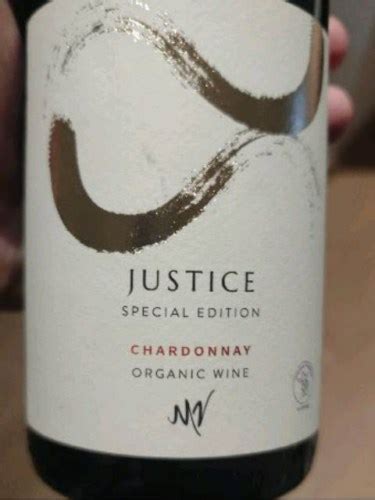 Mv Vinarija Justice Special Edition Organic Chardonnay Vivino Us