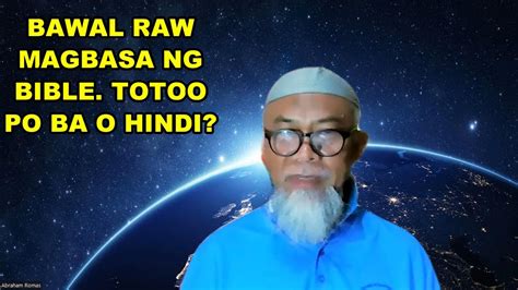 Bawal Raw Magbasa Ng Bible Youtube