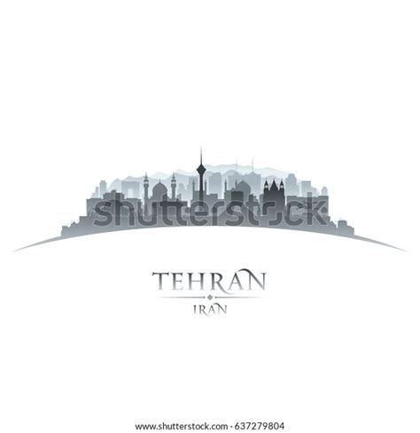 Tehran Iran City Skyline Silhouette Vector Stock Vector Royalty Free