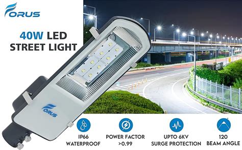 Buy Forus Led Street Light Watt Waterproof Years Warranty Cool