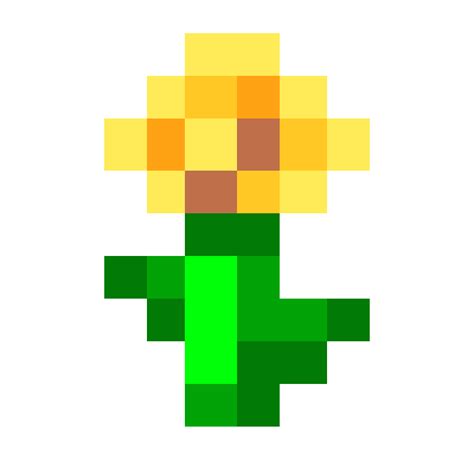 Minecraft Flower Pixel Art