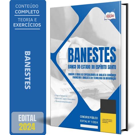 Apostila BANESTES 2024 Comum Analista Econômico Financeiro Shopee