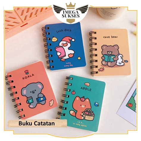 Jual Ims Buku Catatan Motif Buku Diary Motif Notebook Ring Motif Kartun