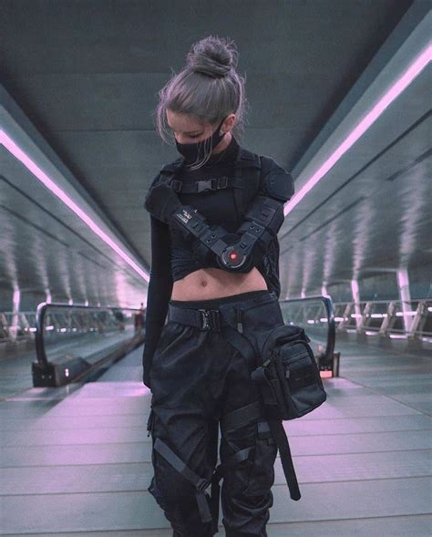 Techwear Futuristic Outfits Female Techwear Cyberpunk Outfits The