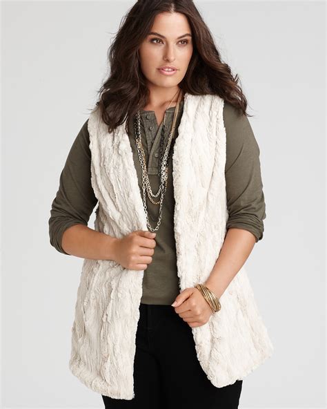 Prairie New York Plus Size Faux Fur Vest Bloomingdales