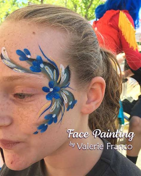 Simple Flower Face Painting Designs Best Flower Site