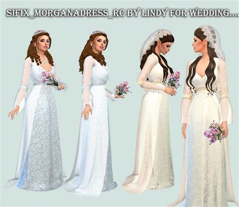 Six Brides In White Dresses Standing Next To Each Other