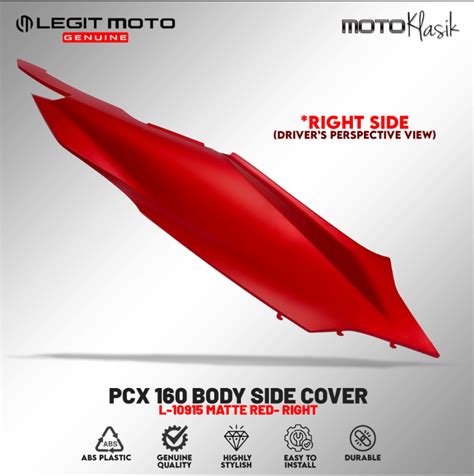 Legitmoto Genuine Honda Pcx Body Side Cover Left Right Matte