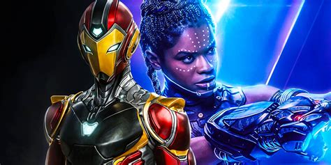 MCU S New Iron Man Ironheart Costume Revealed In Black Panther 2 Merch