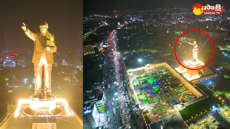 Dr BR Ambedkar Statue Vijayawada Night View Statue Of Social Justice