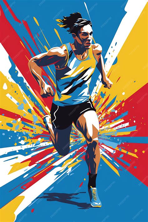 Premium Ai Image Poster Design Of Decathlon Versatility And Mastery