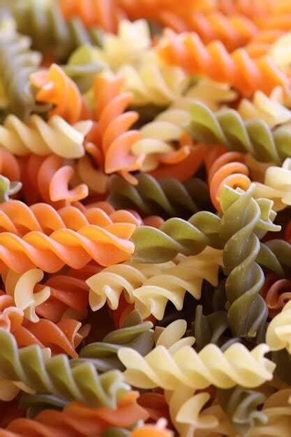 Premium Photo Fusilli Pasta Closeup