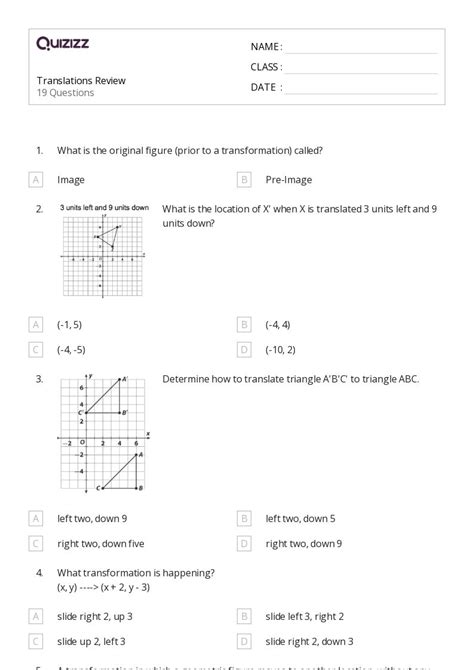 50 Translations Worksheets For 6th Class On Quizizz Free And Printable