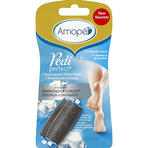 Amope Pedi Perfect Replacement Micralumina Roller Heads Ct Pack