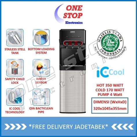 Jual Sanken Hwd C Ic Water Dispenser Bottom Loading Ic Cool Di Seller